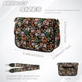 thumbnail image 7 of ZUXONGSY Hippie Skull Daisy Flower Print Shoulder Bag for Women Waterproof Crossbody Purse Casual Satchel with Adjustable Wide Strap for Travel Shopping, 7 of 7