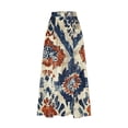 thumbnail image 4 of Mqqzkk Womens Plus Size Skirt Flower Graphic Print Midi Skirts Long Pleated High Waisted A Line Skirts With Side Pockets, 4 of 5