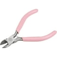 thumbnail image 3 of Wire Cutters 4.5 Inch Diagonal Cutting Side with Pink Plastic Handle for DIY Crafts Jewelry Making, 3 of 5