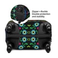 thumbnail image 2 of Yiaed Roosters and Flowers Print Travel Luggage Cover Suitcase Protector Fits 18-32 Inch Luggage Wheel Covers Patterned Elastic Luggage Anti-scratch（No luggage）-Large, 2 of 5