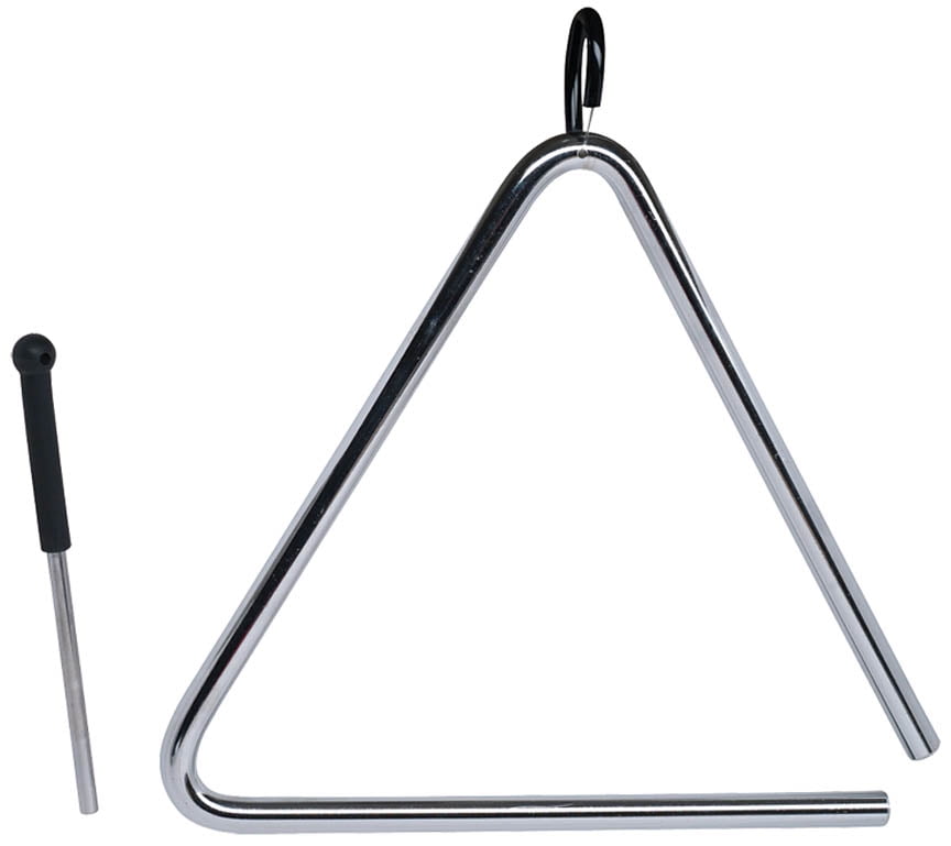 Rhythm Band 6 Inch Musical Steel Triangle with Striker and Holder for sale online 