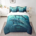 thumbnail image 2 of YST Kids Comforter Set, 7-Piece, Dolphin Underwater Animal Theme, King Size, 2 of 5