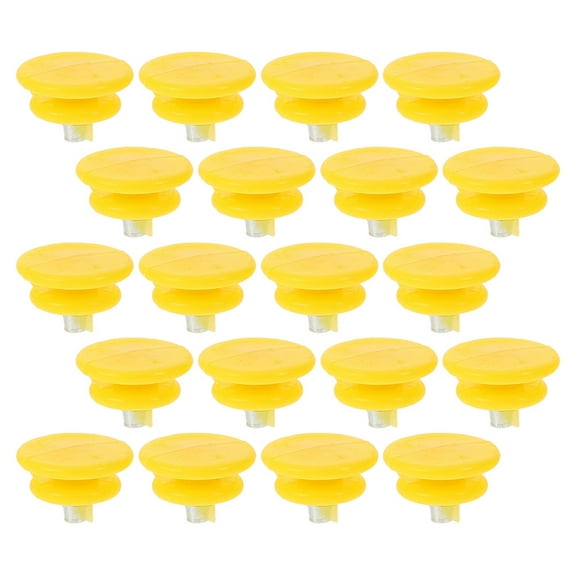 OUNONA  20 Pcs Crampons Spikes Grip Ice Clip Webbing Material Fixture Yellow