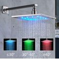 thumbnail image 7 of CES Rain Shower Fixture System Wall Mount 8 Inch LED Rainfall Shower Head Faucet Set with Shower Mixer Trim Kit, Brushed Nickel Finished, 7 of 7