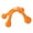 orange, variant on 4-Point Massage Tools Frog-Shaped Massager with Ergonomic Nodes for Targeted Relief, Ideal for Back, Neck, Shoulders & Feet, Combines Fun Design with Effective Muscle Tension Release