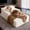 Beige, variant on Small Chaise Lounge, Compressed Modular Chaise Lounge Sofa, Striped Corduroy Memory Foam Daybed, Single Lazy Floor Couch for Living Room Bedroom, Beige