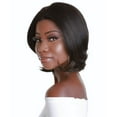 thumbnail image 3 of LUXLUXE Mina Straight 12 Inch Long 4X4 Hand-Tied Lace Front Wig, Heat Resistant Fiber,, 3 of 11