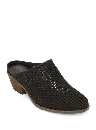 Me too zara perforated leather mules best sale