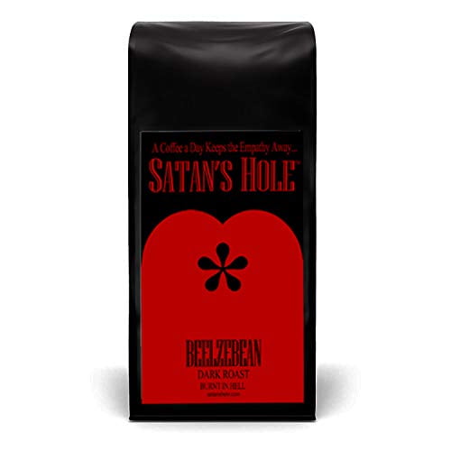 Satan S Hole Beelzebean Dark Roast Coffee Under World S Best Coffee Fair Trade Organic 16 Ounce Ground For Drip Devilishly Delicious Unscrupulously Dark Wake The Hell Up Walmart Com Walmart Com
