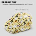 thumbnail image 4 of Chririnla Cute Halloween Ghost Print Polyester Flat Cap with Lightweight, Soft All-Season Forward Flat Cap for Outdoor Driving Golf, 4 of 4