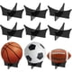thumbnail image 1 of Nvzi 6 soportes acrílicos para balones de fútbol, baloncesto, voleibol, rugby, vitrinas para trofeos, autógrafos y recuerdos (negros), 1 of 5