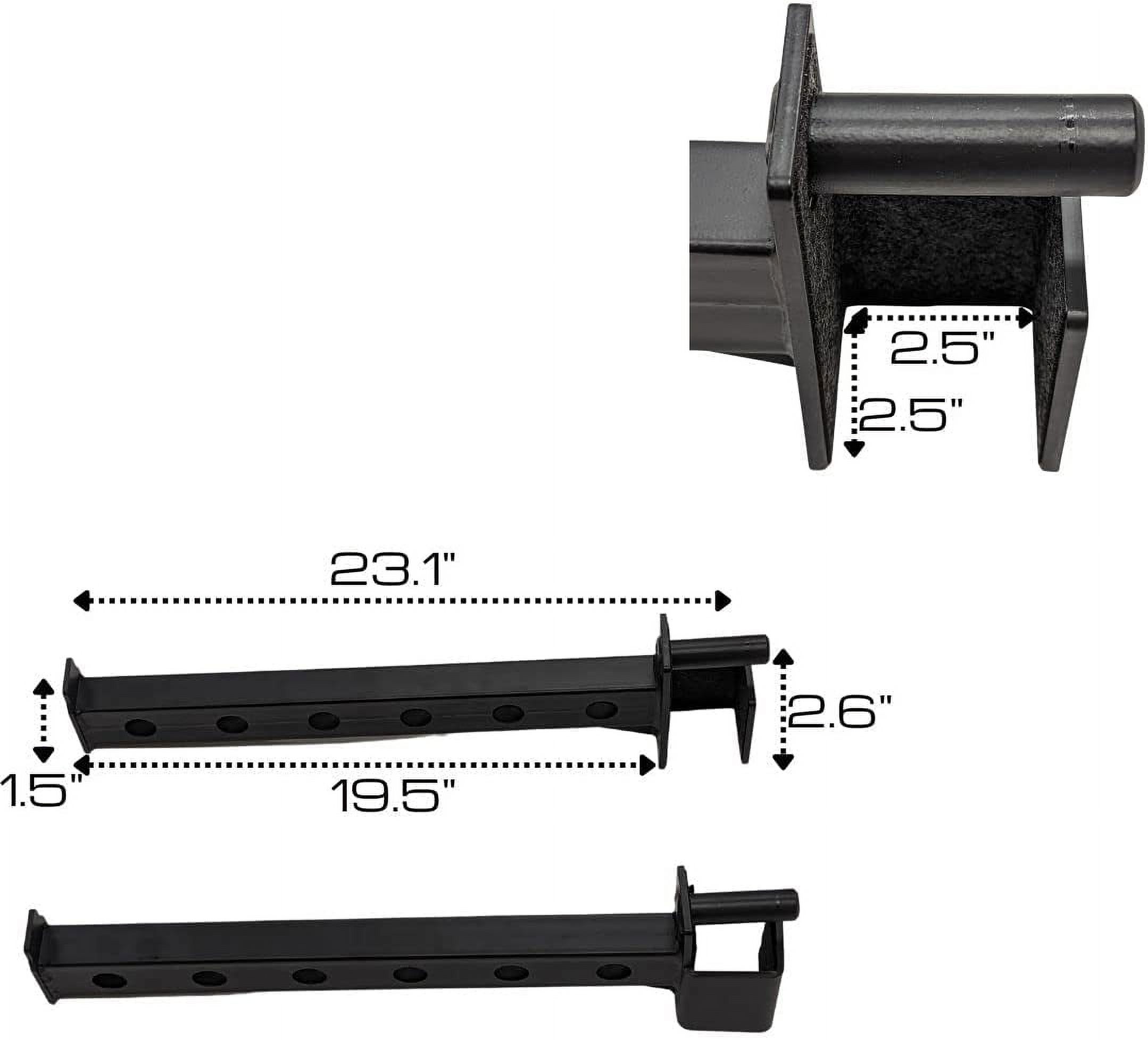HulkFit Multi-Function Power Cage Rack Crossfit Attachments, J-Hooks, Dip Bars, Weight Plate Holders, T-Bar Row Platform, Barbell Clamp Collars, Hangers and Others (Dip Bars, Straight)