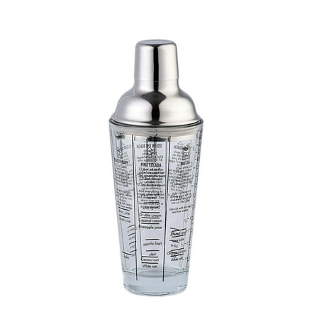 

Stainless Steel Glass Scale Wine Cocktail Shaker Glasshaker Bar Supplies