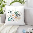 thumbnail image 6 of ZICANCN Decorative Throw Pillow Covers , Flower Daisy Leaves Couch Sofa Decorative Knit Pillow Covers for Living Room Farmhouse 12"x12", 6 of 8