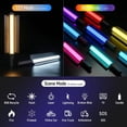 thumbnail image 4 of EMART Handheld RGB Light Tube, Portable LED Photography Fill Light, 2500- 9000K Dimmable 13 Lighting Effectswith Barn Door for Studio Shooting, 4 of 7