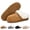 Brown, variant on Faux Suede Slippers for Women Men Short Cozy Ankle Slippers with Anti-Slip Sole Platform House Slippers Warm Furry