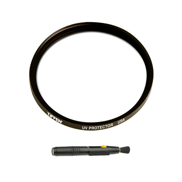 Filtro para lentes Tiffen UV, 37 mm, con cepillo de limpieza