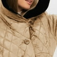 thumbnail image 5 of Lovskoo Womens Winter Coats Quilted Jacket Warm Clothes Plus Size Hooded Cotton Padded Coat Long Sleeve Jacket Khaki, 5 of 6