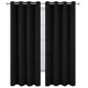 thumbnail image 2 of Lemomo Cortinas Opacas Térmicas Negras/52 X 95 Pulgadas/Juego De 2 Paneles Cortinas Oscurecedoras Para Dormitorio, 2 of 4