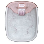 HoMedics, Bubble Bliss Deluxe Massaging Foot Spa with Heat, Pink, FB-52J