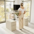 thumbnail image 2 of Stratus 72W Standing Desk with Drawers in Natural Elm - Engineered Wood, 2 of 8