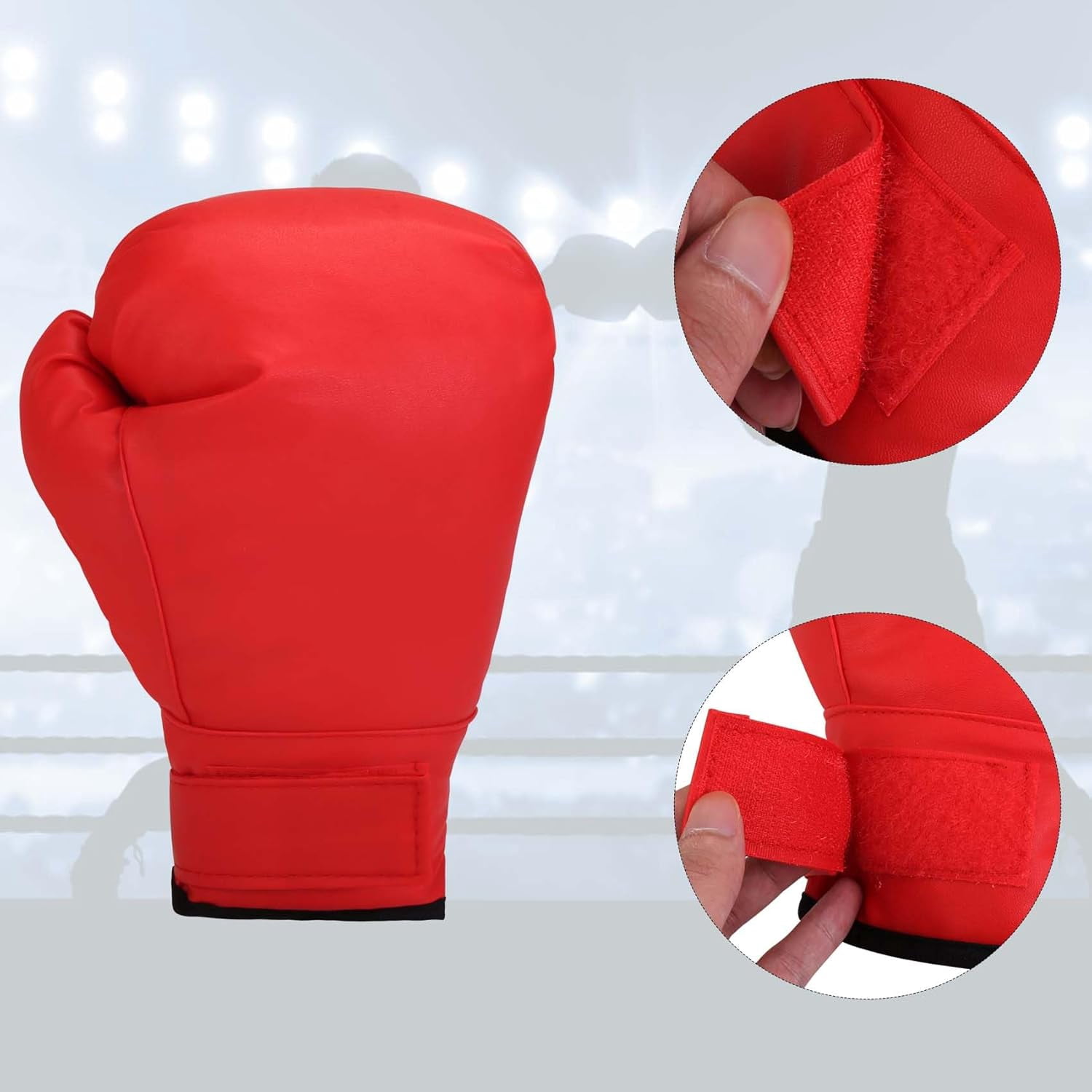 2-Pair Boxing Gloves for Men and Women, Suitable for Beginners and Children, Professional Shockproof Leather Sparring and Training Glove Set