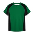 thumbnail image 4 of WENXIAOO T-Shirts à Manches Courtes pour Garçons, T-Shirts d'Été pour Enfants à Col Rond, T-Shirts Basiques, Hauts Décontractés, T-Shirts à Blocs de Couleur Tendance, 4 of 5