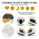 thumbnail image 4 of Cinta Reflectante Uxcell, Cinta Reflectora Autoadhesiva para Remolque, Etiqueta de Advertencia Impermeable Amarilla Negra 3 Pulgadas x 16 Pies, 4 of 6