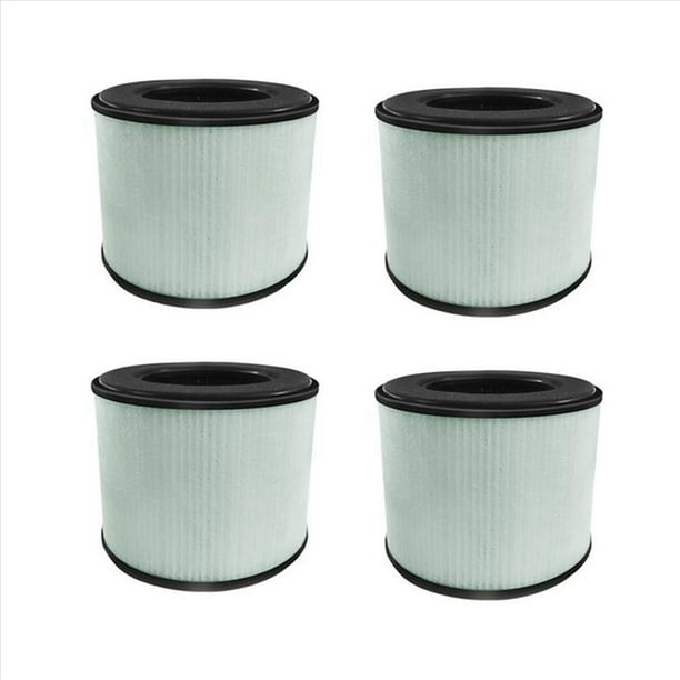 Paquete de 4 Filtros HEPA de Repuesto Compatibles con PARTU BS-08, Filtro HEPA de Carbón Activado de Alta Eficiencia de Filtración 3 en 1