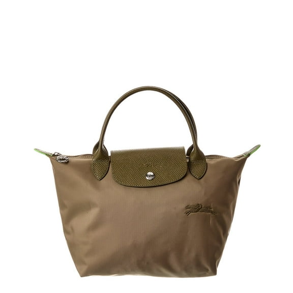 Longchamp Le Pliage Green Small Canvas Short Handle Handbag, Green
