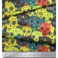 thumbnail image 3 of Soimoi Cotton Duck Fabric Artistic Skull Print Fabric by The Yard 42 Inch Wide, 3 of 3