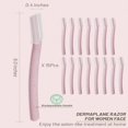 thumbnail image 3 of CUITING Rasoir pour Femmes Visage 15 Pcs Microblade Rasoirs Sourcils Outil de Dermaplaning Multi-Usage pour Visage Rasoirs Visage Pêche pour Femmes et Hommes (Rose), 3 of 5