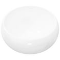 thumbnail image 6 of vidaXL Basin Round Ceramic Wash Countertop Basin Sink Bathroom White/Black, 6 of 12