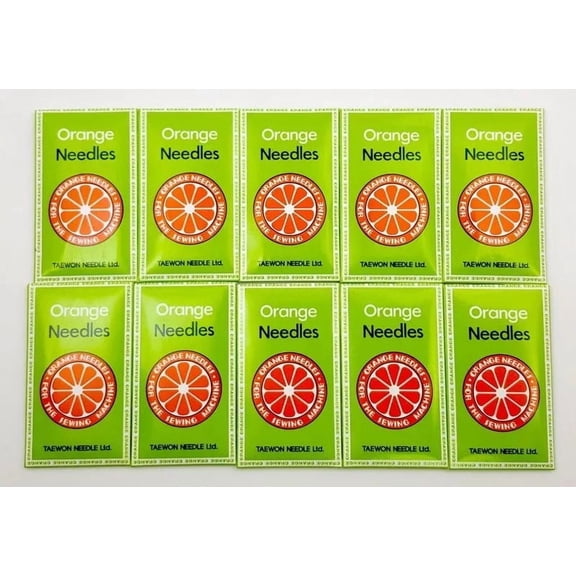 Teamwork 100 EACH SINGER FEATHERWEIGHT 221 & 301 BALL POINT NEEDLES #18BP 15X1 ORANGE