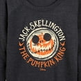 thumbnail image 3 of The Nightmare Before Christmas - Jack Skellington Pumpkin King - Women's Lightweight French Terry Long Sleeve Shirt, 3 of 5