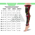 thumbnail image 4 of Mojo Compression Socks Thigh High Unisex (3 Pairs) 20-30 mmHg Black/Green, Medium, 4 of 5