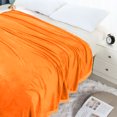 thumbnail image 3 of Unique Bargains Flannel Fleece Blanket Soft Wide Hemmed Full Orange, 3 of 8