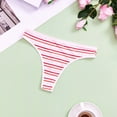 thumbnail image 4 of Lmnyox Cute G String Thongs for Women Comfortable Low Waist Cotton Panties Breathable Fashion Bikini Underwear, 4 of 4