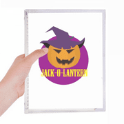Halloween Happy Jack Pumpkin Light Notebook Loose Diary Refillable Journal Stationery