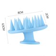 thumbnail image 6 of Pedty Scalp Massager Shampoo Brush, Scalp Scrubber with Soft Silicone Bristles, Scalp Exfoliator for Dandruff Removal, Wheat Straw Hair Scalp Massager for Hair Growth, Wet Dry Scalp Brush, 6 of 6