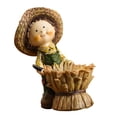 thumbnail image 4 of simhoa Autumn Resin Figurine Votive Candle Holder Height 13.5cm Handcrafted Fall Ornament for Mantelpieces Multipurpose B, 4 of 10