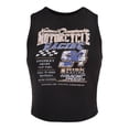 thumbnail image 3 of No Boundaries Cropped Graphic Cotton Tank Top, Women's, 3 of 5