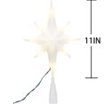 thumbnail image 3 of Holiday Time LED Christmas Tree Topper, Frosted Star, 11 In, 3 of 4