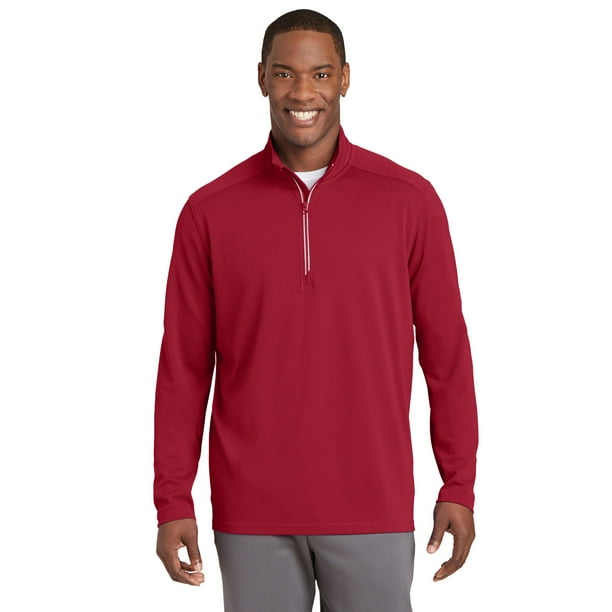 ST860, Sport-Tek® Unisex Sport-Wick® Textured 1/4-Zip Pullover