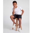thumbnail image 5 of Real Essentials 3 Pack: Boys Fleece Lounge Shorts Sweat Sleep Pajama Athletic Casual Soft Comfy with Pockets, 5 of 7