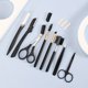thumbnail image 1 of 17 PCS Eyebrow Trimmer Set Eyebrow Razor Scraping Eyebrow Comb Razor Eyebrow Clip Scissors Tweezers Makeup Tools Sets, 1 of 5