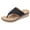 Black, variant on Anuirheih Slip on Sandals Women,Sandals Women Beach Casual Comfortable Shoes Slippers Shiny Rhinestones Mid Heel Wedges Flip-flops(Beige)