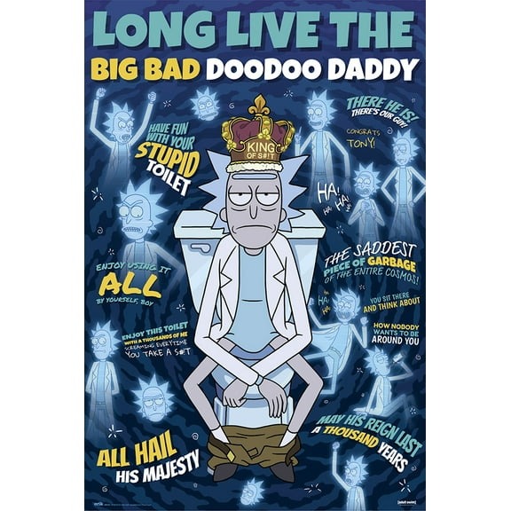 Rick And Morty - TV Show Poster (Long Live The Big Bad Doodoo Daddy)