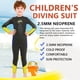 thumbnail image 4 of Naiovety DIVE SAIL Neopreno Niños Traje de buceo Cuello 2.5mm UPF 50 Mantener caliente Deportes acuáticos Snorkeling Playa Jugar Traje de Deportes acuáticos Gris S Naiovety OD003304-01, 4 of 6