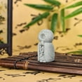 thumbnail image 2 of oliruim Mini Stone Buddha Statue, Feng Shui Lucky Decor Buddha Statue for Zen Home Decor, Office Decor, Car Decor, Meditating Decor, Happy Buddha Statue (Chanting), 2 of 8